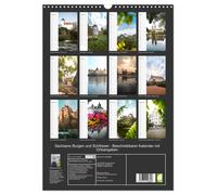 Saxony's castles and palaces - writable calendar with location information (Wall