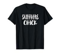 Saxophone Chick - Marching Band Music Orchestra Alto Tenore Maglietta