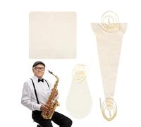 Saxophone Cleaning Swab, Instrument Cleaner Tool, Compact Musical Accessories, Quick-Drying Design, Fits Saxophone, Flute, Clarinet, Ideal for Regular Maintenance, 17.91x7.68 In