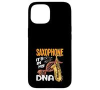 Saxophone In My DNA Hobby Saxophonist Saxophone Amante Custodia per iPhone 15