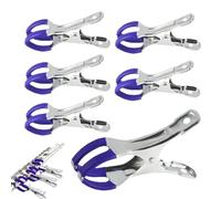 Saxophone Key Clamps 6 Piece Oboe Flute Button Repair Tool Clip Replacement