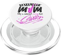 Saxophone Mum Sassofono Sassofonista Festa della Mamma PopSockets PopGrip per MagSafe