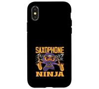 Saxophone Ninja Divertente Sassofonista Custodia per iPhone X/XS