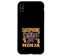 Saxophone Ninja Divertente Sassofonista Custodia per iPhone XS Max