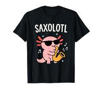Saxophone Saxolotl Funny Axolotl Sax Saxophonist Musician Maglietta