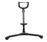 Saxophone Stand Holder - Wooden Display Rack | Adjustable Foldable Support | Stable Triangle Base For Alto Tenor Instrument, Beech Colour Floor Mount Music Accessory