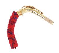 Saxophone Swab Cleaner, Bend Neck Care Brush, Soft Thread Pad Saver Tool, Moisture Absorbing Duster Cloth Flexible Maintenance Accessor for Bass Instrument Performance Use