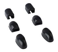 Saxophone Thumb Pads | 6Pcs Silicone Comfort Cushions for Sax Key Risers/Finger Pads | Reduce Hand Pressure & Fatigue for Longer Practice (Black)
