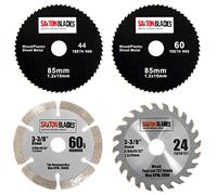 Saxton 85MXB TCT - Lame per sega circolare HSS, 85 mm, confezione da 4