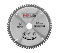 Saxton Blades Lama per sega circolare Saxton TCT 150 mm x 20 mm foro x 60 denti + anello da 16 mm e 10 mm compatibile con Ryobi Bosch