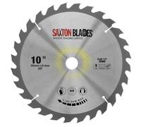 Saxton Flat Top TCT cirkelzaagblad 255 mm x 28 T x 25,4 mm boring compatibel met Evolution