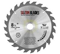 Saxton Flat Top TCT Lama per sega circolare 210mm x 24T x 25.4mm compatibile con Evolution Saws
