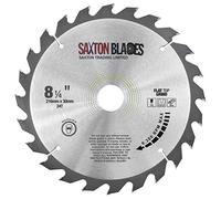 Saxton Flat Top TCT Lama per sega circolare 216mm x 24T x 30mm foro + anelli compatibile con Bosch Makita etc