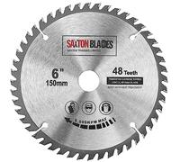Saxton - Lama per sega circolare TCT, foro 150 x 20 mm, 48 denti + anello da 16 mm e 10 mm, compatibile con Ryobi Bosch