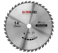 Saxton - Lama per sega circolare TCT per legno, 350 mm x 30 mm, 40 denti, per Bosch, Makita, ecc., adatta per seghe da 355 mm