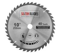 Saxton TCT Circular legno Mitre Saw lama 255mm x 40T x 25.4mm foro compatibile con Evolution Rage Saws