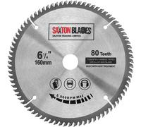 Saxton TCT - Lama per Sega Circolare per Legno, 160 Mm X 20 Mm X 80 T, per Festo