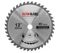 Saxton TCT - Lama per sega circolare per legno, 300 mm x 30 mm, 40T per Bosch, Makita ecc.
