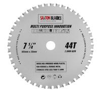 Saxton TCT TCT18544TMPT20B - Lama per sega circolare multiuso, 185 mm x 44 denti x 20 mm foro (anello da 16 mm), adatta per legno e metallo, compatibile con Evolution Bosch, Dewalt, Ryobi, Makita, ecc