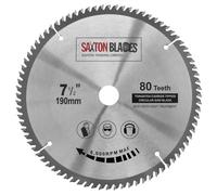 Saxton TCT19080T20B - Lama per sega circolare TCT per legno, 190 mm x 20 mm foro x 80 denti, compatibile con Bosch Makita DeWalt