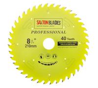 Saxton - TCT21040TPRO - Lama per sega circolare TCT, 210 mm x 40 denti x foro da 30 mm, anelli di riduzione da 16, 20, 25, 25,4 mm compatibile con Evolution, Festool, Bosch, Makita, Dewalt