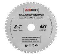 Saxton TCT21048TMPT Lama per sega circolare multiuso TCT, 210 mm x 48 denti, per legno e metallo, compatibile con Bosch, DeWalt, Ryobi, Makita, ecc