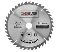 Saxton TCT23540T - Lama per sega circolare TCT per legno, 235 mm x 30 mm di foro x 40 denti, per Bosch, Dewalt, Makita