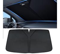 SAXTZDS Adatto per Land Rover Evoque 2012-2019, parasole per parabrezza auto, parasole pieghevole per finestrini anteriori, mantiene il veicolo fresco, Nero, 120*65cm