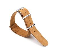 SAXTZDS Cinturino in pelle scamosciata18mm 20mm 22mm 24mm Accessori per orologi da cintura di ricambio morbidi, Marrone, 20mm