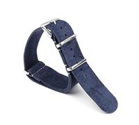 SAXTZDS Cinturino in pelle scamosciata18mm 20mm 22mm 24mm Accessori per orologi da cintura di ricambio morbidi, Blu, 20mm