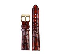 SAXTZDS Cinturino per orologio in pelle di coccodrillo da 18mm 20mm 22mm per accessori per orologi da uomo, 22mm
