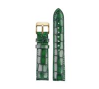 SAXTZDS Cinturino per orologio in pelle di coccodrillo da 18mm 20mm 22mm per accessori per orologi da uomo, 18mm