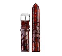 SAXTZDS Cinturino per orologio in pelle di coccodrillo da 18mm 20mm 22mm per accessori per orologi da uomo, 20mm