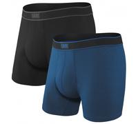 Saxx - Daytripper Boxer Brief Fly 2-Pack - Intimo sintetico M blu/nero