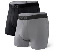 Saxx - Daytripper Boxer Brief Fly 2-Pack - Intimo sintetico M grigio