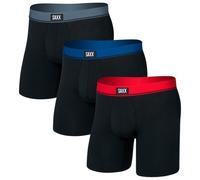 Saxx - Essential Cotton Boxer Brief Fly 3-Pack - Intimo XXL nero