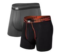 Saxx Intimo da Uomo - Boxer da uomo Sport Mesh - Boxer sportivi con supporto interno Ballpark Pouch™ integrato - Confezione da 2, Core, S