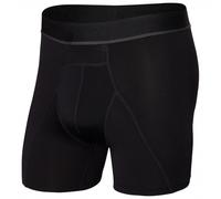 Saxx - Kinetic Light-Compression Mesh Boxer Brief - Intimo sintetico S nero