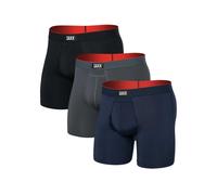 Saxx - Multi-Sport Mesh Boxer Brief Fly 3-Pack - Intimo sintetico S blu