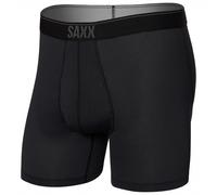 Saxx - Quest Quick Dry Mesh Boxer Brief Fly - Intimo sintetico S nero