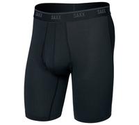 Saxx - Quest Quick-Dry Mesh Long Boxer Brief Fly - Intimo sintetico S nero