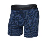 Saxx Underwear - Boxer a semicompressione - Kinetic L-C Mesh BB - Maze Camo/Navy Dawn per Uomo - Taglia S - Blu