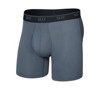 Saxx Underwear - Boxer stretch - Quest Quick-Dry Mesh BB Fly Turbulence per Uomo in Nylon - Taglia M - Grigio