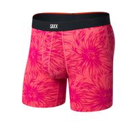 Saxx Underwear - Boxer stretch - Vibe Xtra Soft Comfort BB Fly Big Daisy/Gumball per Uomo - Taglia S - Rosa