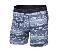 Saxx Underwear - Boxer traspirante Uomo - Quest Quick-Dry Mesh BB Fly - Lazy River/Multi per Uomo - Taglia M - Blu