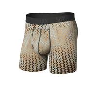 SAXX Underwear Co. Boxer da uomo a compressione, leggero, flessibile, 15,2 cm, Lustre Weave-sbiadito Nero, Small