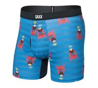 SAXX Underwear Co. Boxer da uomo con tasca Droptemp Cooling Mesh Boxer Brief Fly, Granchio Cocktail-lago Blu, Medium