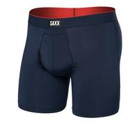 SAXX Underwear Co. Boxer da uomo multi sport in rete Fly con supporto integrato per sacchetto, nucleo, Navy, Medium