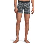 Saxx Underwear Co. Intimo da Uomo Boxer Brief Quest Quick Dry Mesh con Tasca e Fly, Waterdrop Camo-Nero, M