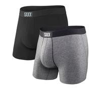 SAXX Underwear Co. Slip Boxer Vibe Boxer Intimo Slip Boxer con Supporto per Sacca da Baseball Integrato Slip Boxer X-Small BlackGrey